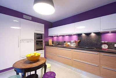 Kitchen Purple Design