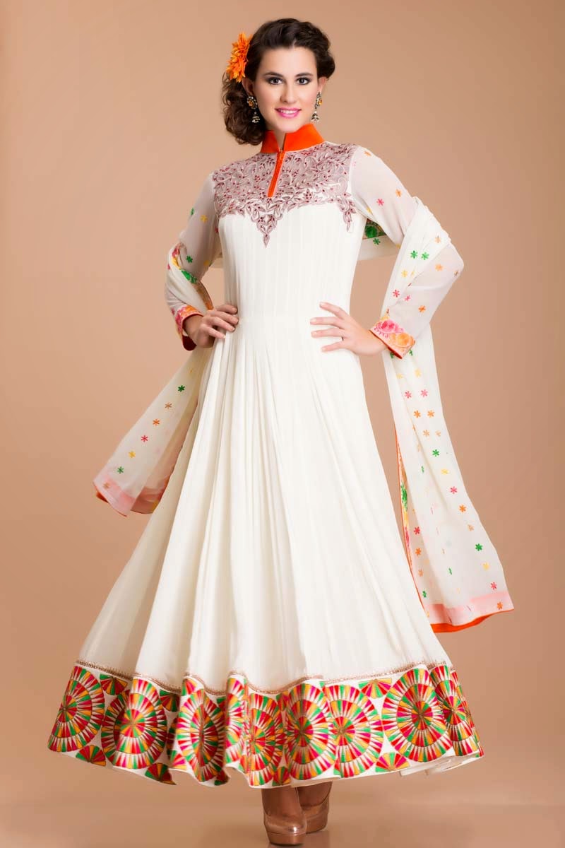 anarkali churidar suit