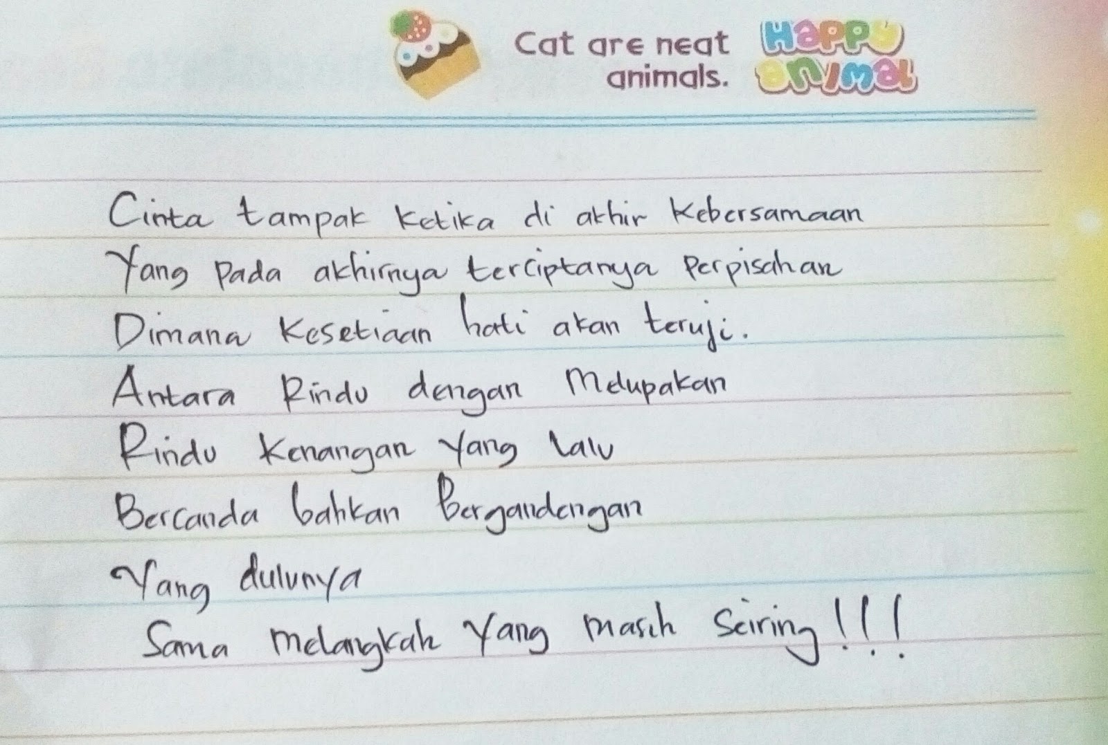 SaiyfahRambe kata kata  mutiara rindu 