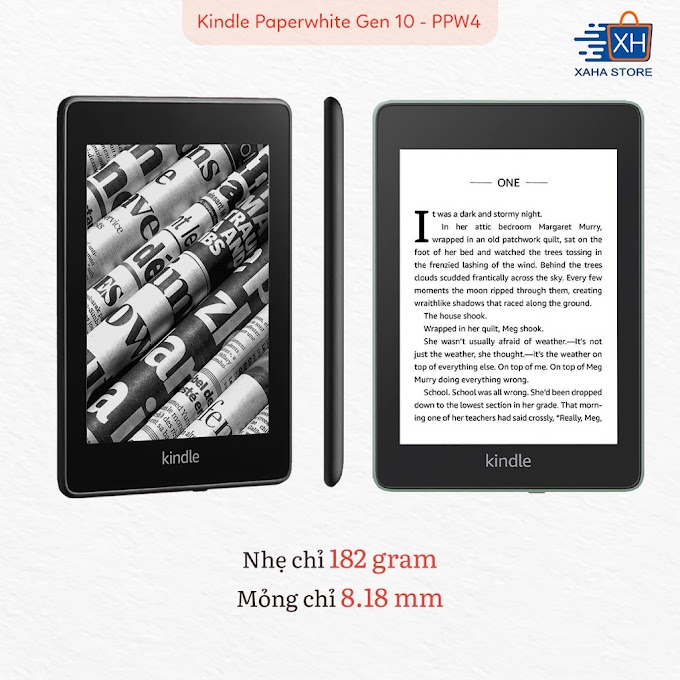 ⚡️ NEW 100% - SEAL ⚡️ Máy đọc sách Amazon Kindle Paperwhite 4 (thế hệ thứ 10 - 8/32GB) ⚡️ Kèm phụ kiện giá sốc ⚡️