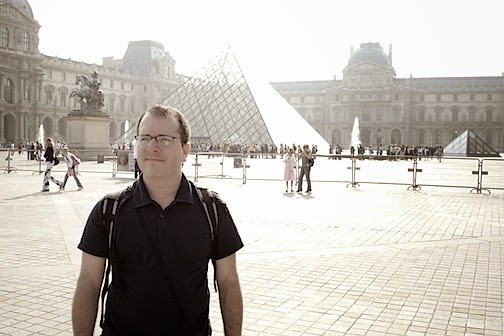 me at the Louvre at 40