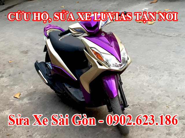 Sửa xe lưu động, cứu hộ xe máy Luvias tận nơi tại HCM