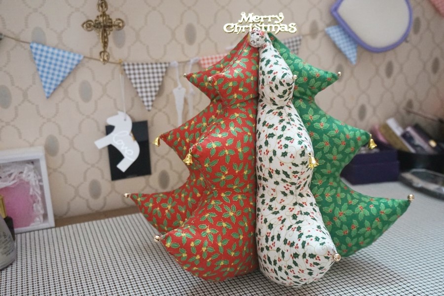 Crafts for the New Year and Christmas. Christmas Tree. Soft Toy.  DIY step-by-step tutorial.