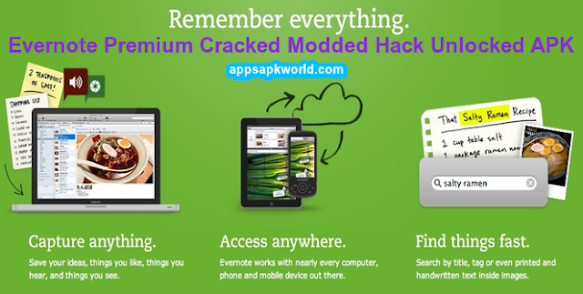 Download Evernote Premium v7.9 Cracked/Modded/Hack/Unlocked APK
