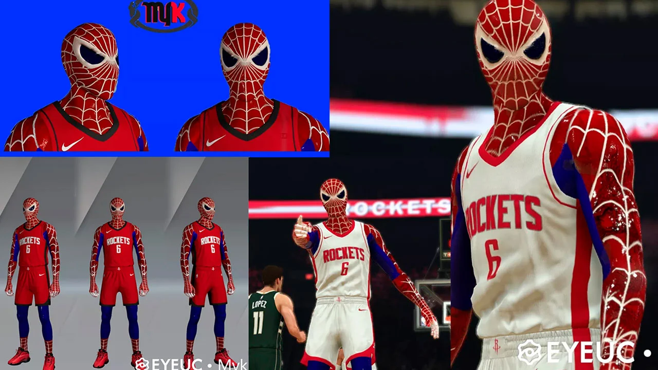 NBA 2K22 Spider-Man Cyberface