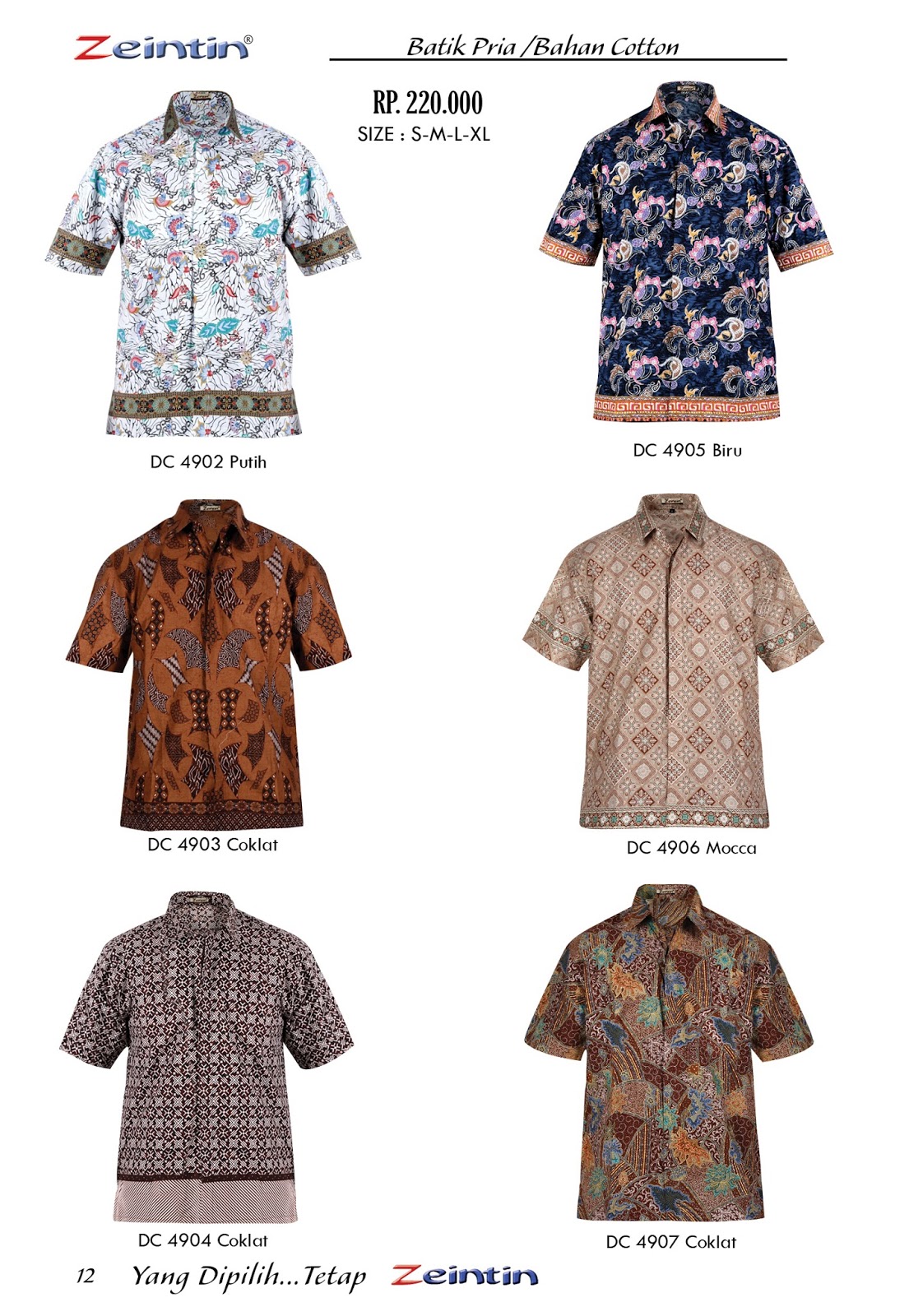  Baju Batik Pria Bahan Cotton Online Mall Pakaian Indonesia