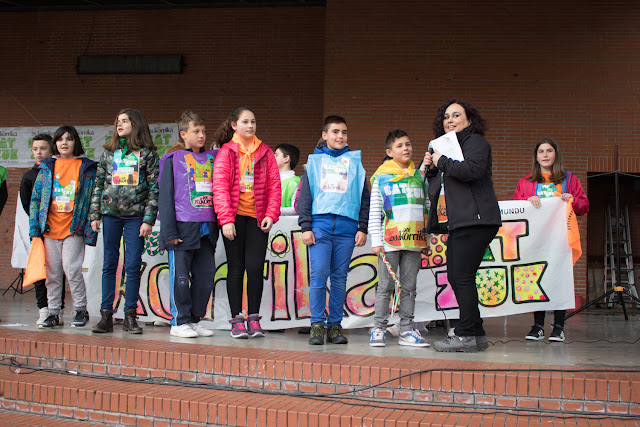 Carrera infantil por el euskera