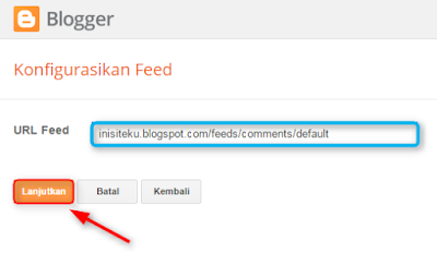 Cara memasang daftar komentar di sidebar blogger