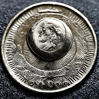 An artificial intelligence-rendered of a silver coin