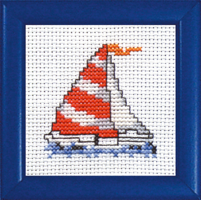 good life 2 go: free cross stitch chart: boat