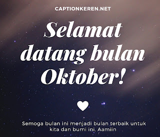 Ucapan Selamat Datang Bulan Oktober 2020