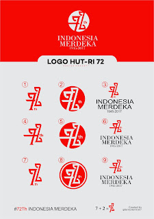 HUT RI 72 LOGO  Imahku Studio  Imahku Desain