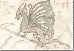 Butterfly dragon color scan