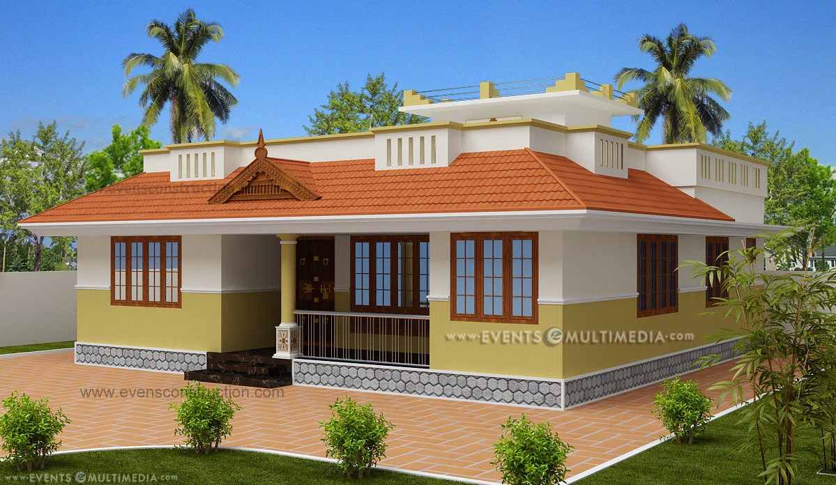 Small House Bricks Kerala Style  Modern House