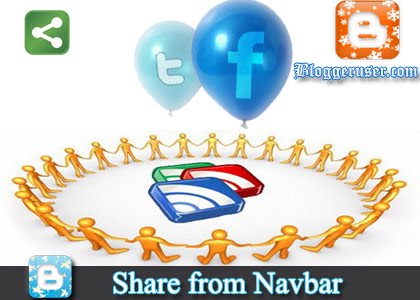 Share Posts from your Blogger NavBar