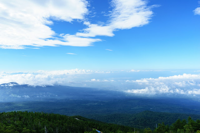 富士山・富士宮口5合目からの景色