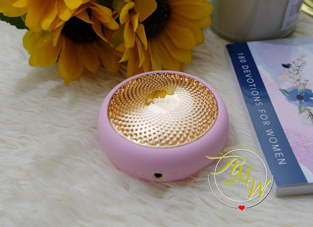 FOREO UFO Review with before and after photo of skin