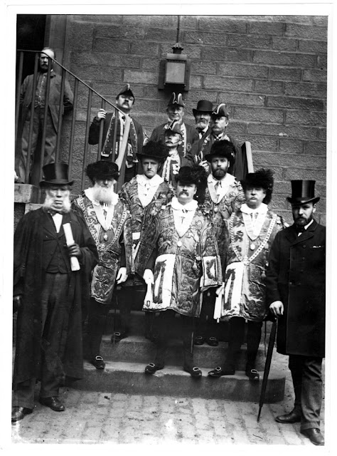  Sherriff's Court, Edinburgh. The Sherriff's attendants in full regalia.