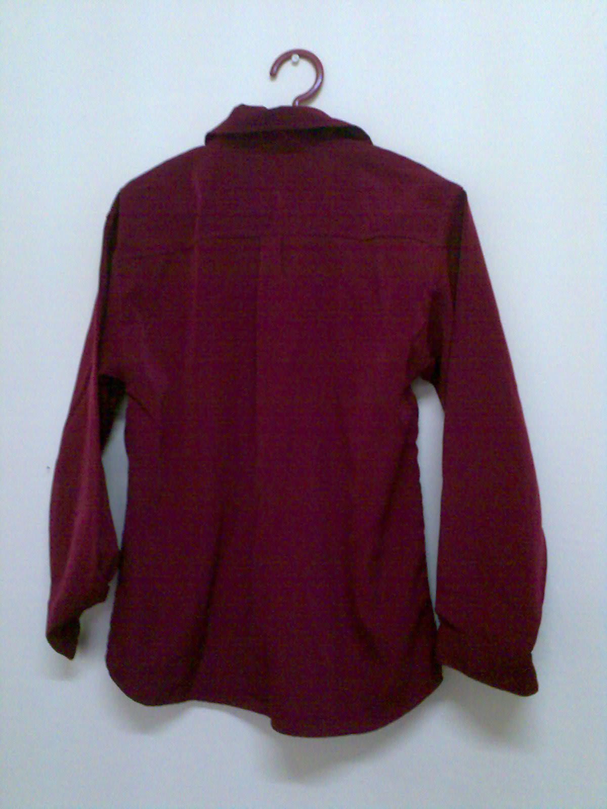  Baju  Second Hand Murah Kemeja  Maroon 