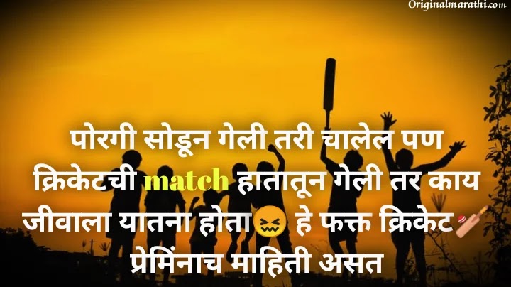 Cricket status in marathi