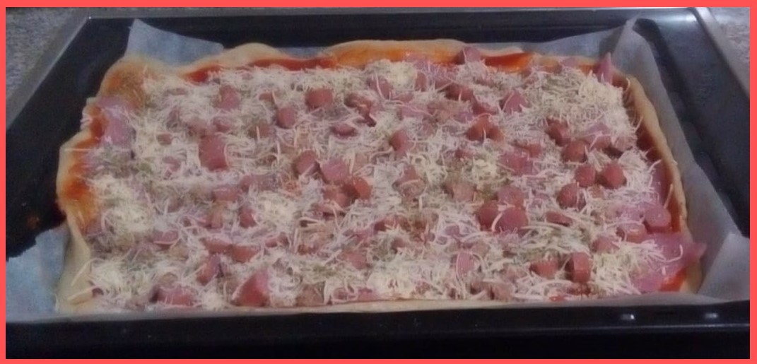 pizza casera ingredientes y al horno