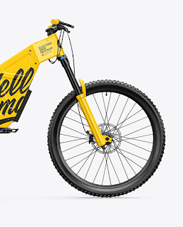 Electric Bike Mockup - Right Side View