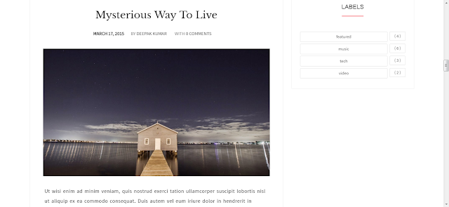 Memento Blogger Template Free Download 