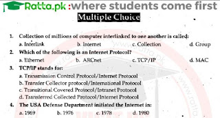 1st Year Computer Chapter 10 MCQs solved pdf - ICS Part 1