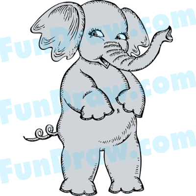 cartoon elephant baby