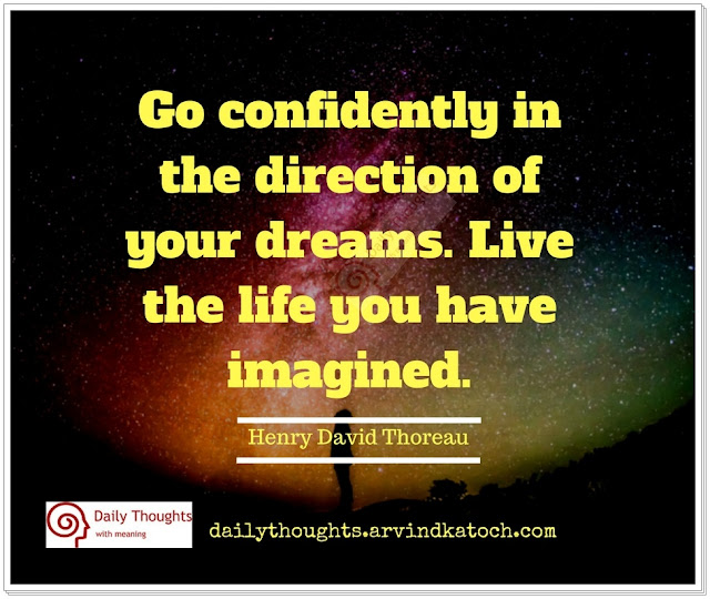 Empowerment Art Print Go Confidently In The Direction Of Your Dreams Live The Life You Ve Imagined Henry David Thoreau Quote Art Collectibles Prints Stokfella Com