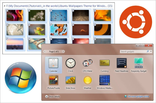 Ubuntu Ambiance, Themes, Windows 7