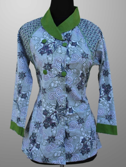 10 Model Baju  Batik  Kantor  Wanita  Berjilbab 2021
