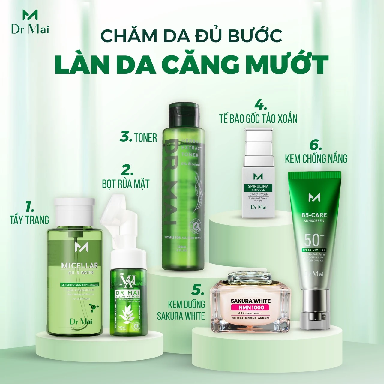 CHĂM DA ĐỦ BƯỚC, LÀN DA CĂNG MƯỚT CHĂM DA ĐỦ BƯỚC, LÀN DA CĂNG MƯỚT