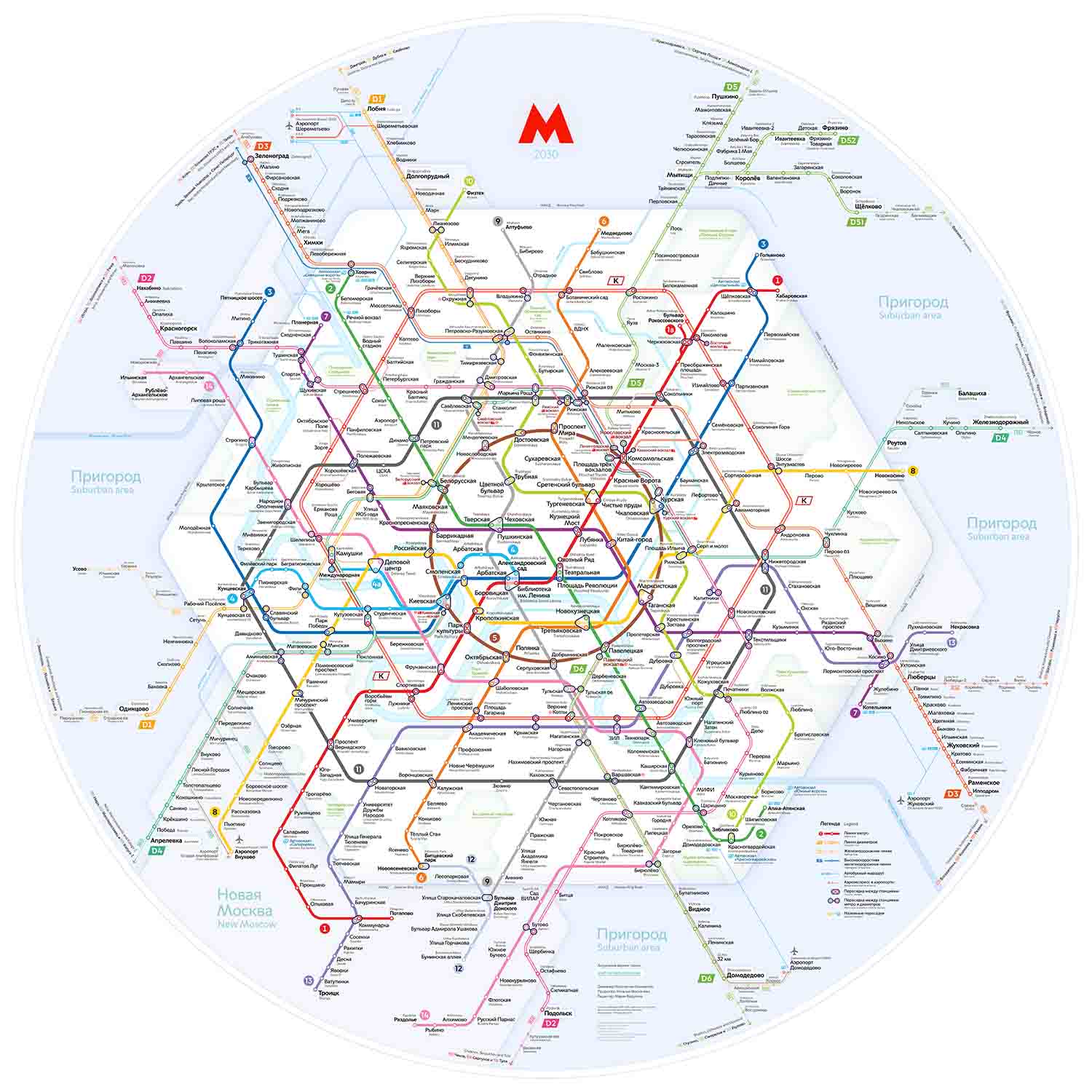 Схема будущего метро