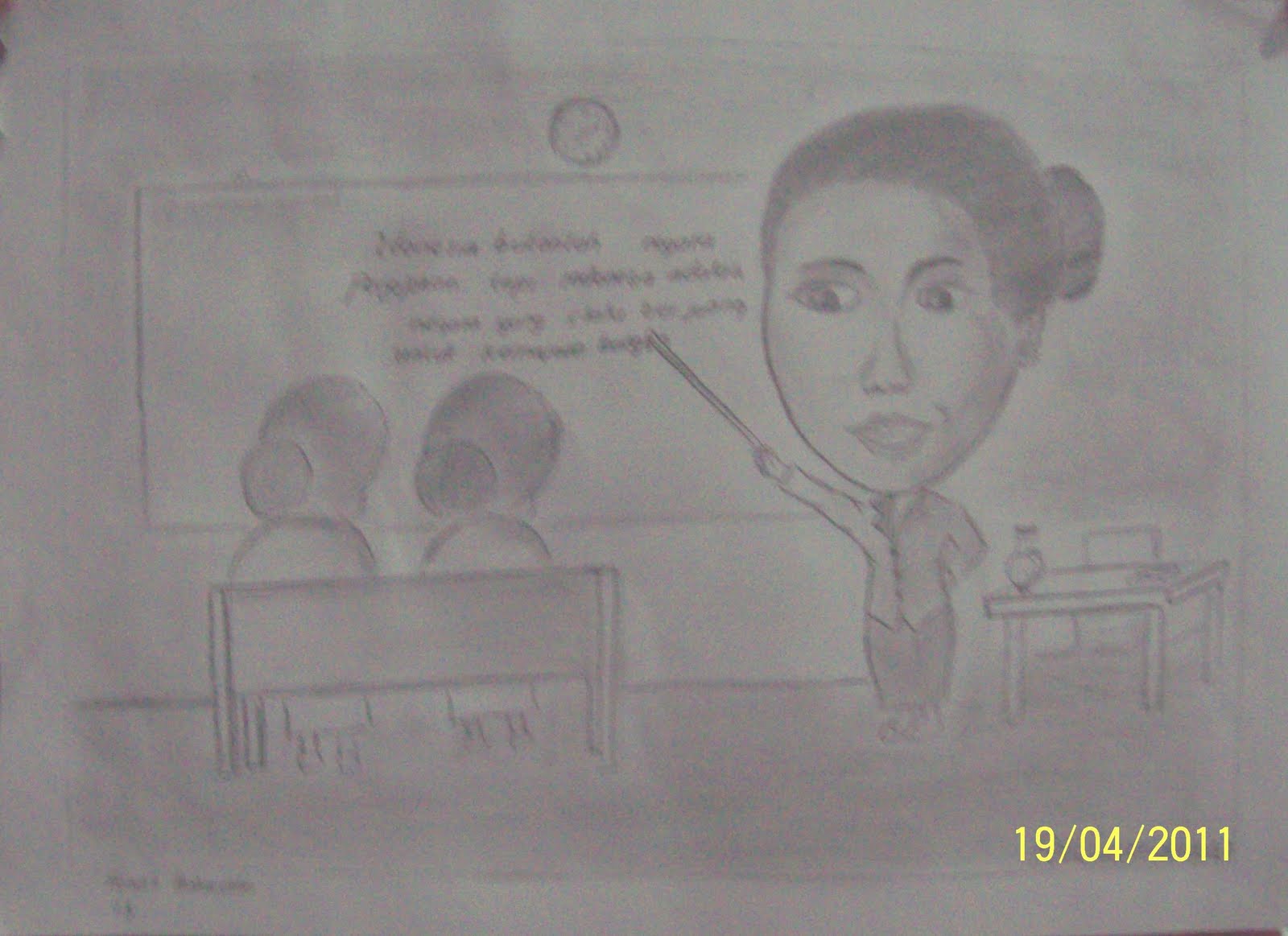 Contoh Gambar Karikatur Kartini