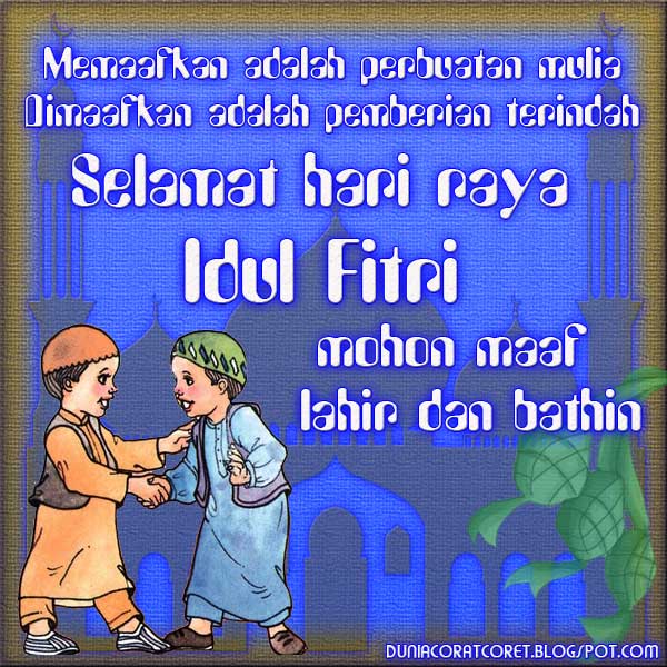 Kata2 Bergambar Bijak  Ucapan Lebaran Idul  Fitri  DUNIA 