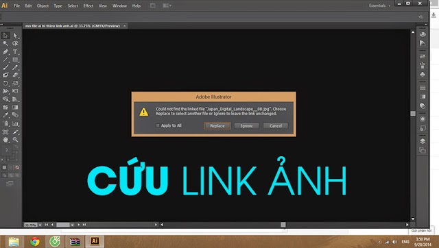 Mở file Ai bị mất link ảnh, cách lấy ảnh bị mất link ảnh