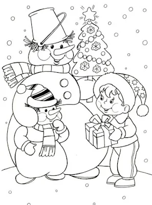 dibujos para colorear de Regalos de navidad