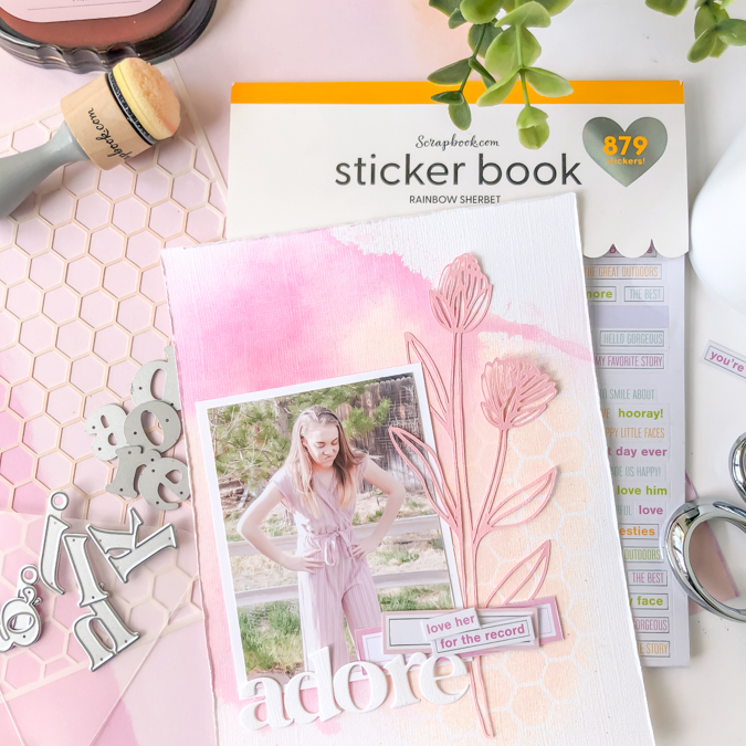 How I Challenged Myself to a Scrapbook Page