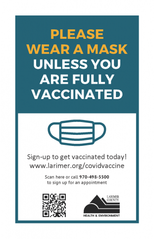 please wear facemaks unless fully vaccinated