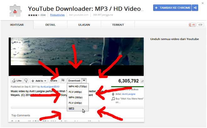 Cara download video dari youtube