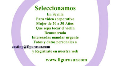 Figurasur, Selecciona Urgente. Para video corporativo en Sevilla. Chica que tenga nociones de tocar el Violin. Remunerado