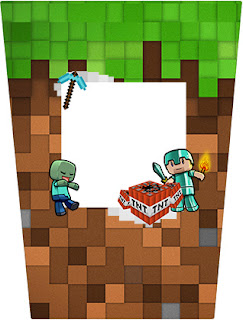 Minecraft: Etiquetas para Candy Bar para Imprimir Gratis.