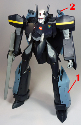 Macross 7 VF-17S VF-17S Nightmare Armament weapon position