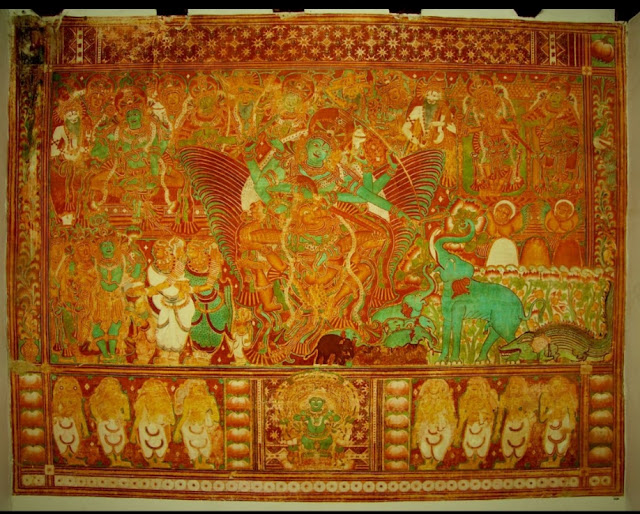 Gajendra- Moksha  painting