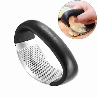 Multi-functional Manual Stainless Steel Garlic Presser Ginger Crusher Garlic Rocker Mincer Press Dishwasher Safe Utensils Grater hown - store