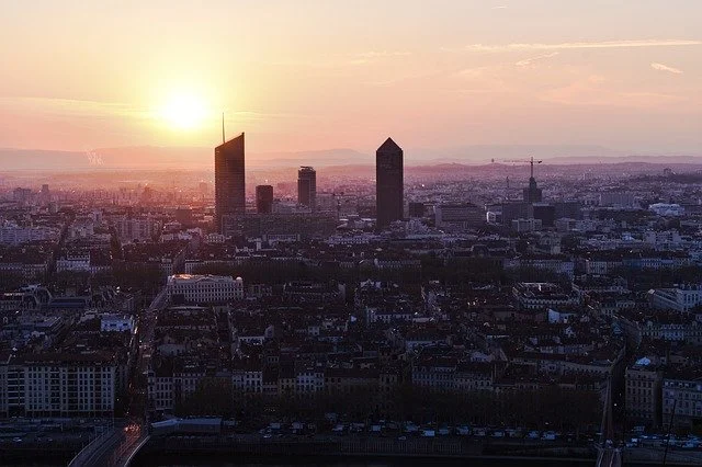 Coucher de soleil à Lyon