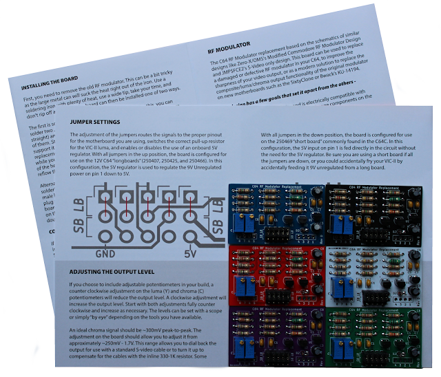 #SIXTYCLONE C64 Replacement RF Modulator Kit