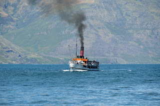 TSS Earnslaw on Lake Wakatipu in Queenstown, NZ