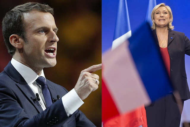 Parigi, in vista delle elezioni presidenziali, lanciate uova contro Le Pen 